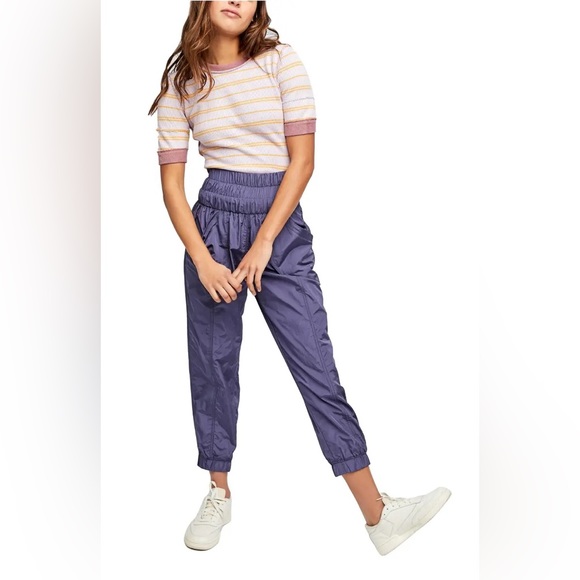 NWT Free People The Way Home Jogger Pants Size Small Deep Sea Blue - Picture 6 of 7